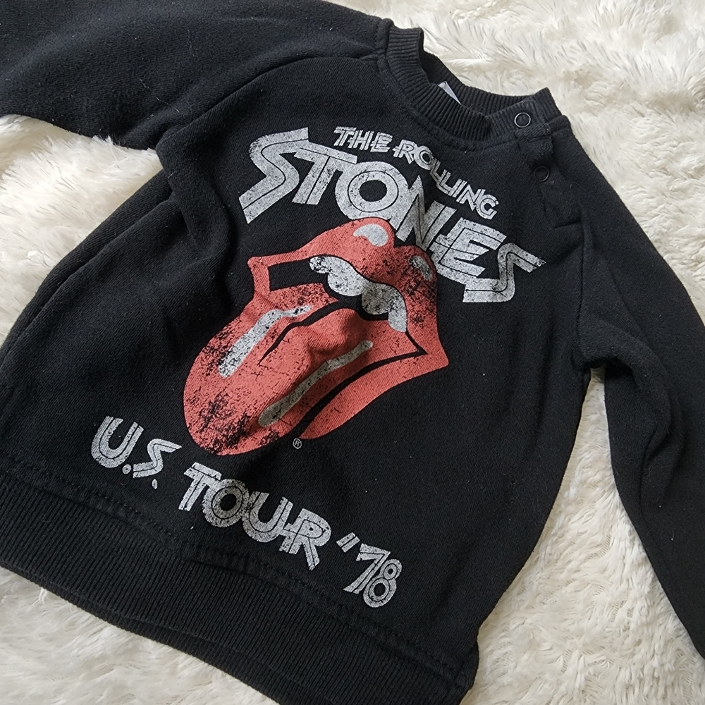The Rolling Stones pullover black sweatshirt infant 18 months - Picture 3 of 9
